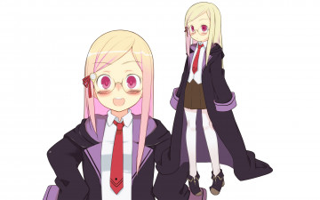 Картинка аниме ookami-san+to+shichinin+no+nakama-tachi девушки взгляд фон