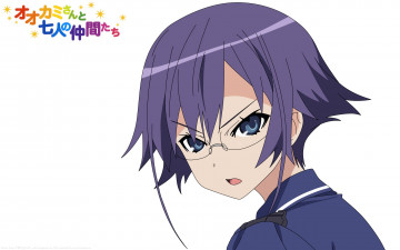 Картинка аниме ookami-san+to+shichinin+no+nakama-tachi девушка взгляд фон