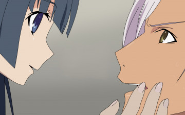 Картинка аниме ookami-san+to+shichinin+no+nakama-tachi девушки взгляд фон