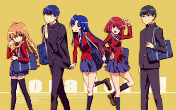 Картинка аниме toradora фон взгляд девушки
