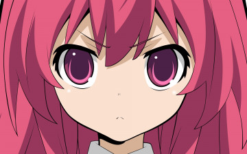 Картинка аниме toradora взгляд фон девушка