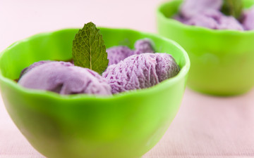 Картинка еда мороженое +десерты черничное мята