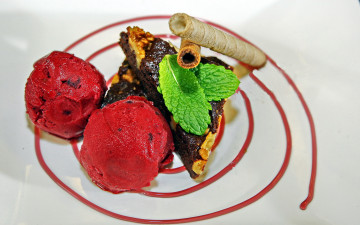 Картинка еда мороженое +десерты лакомство сорбет мята