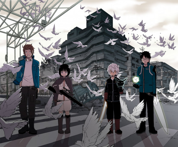 Обои картинки фото аниме, world trigger, импульс, мира