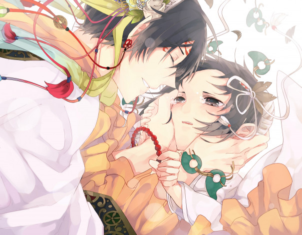 Обои картинки фото аниме, hoozuki no reitetsu, хакутаку