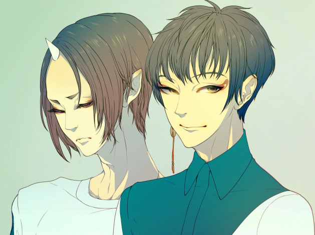 Обои картинки фото аниме, hoozuki no reitetsu, hoozuki, hakutaku