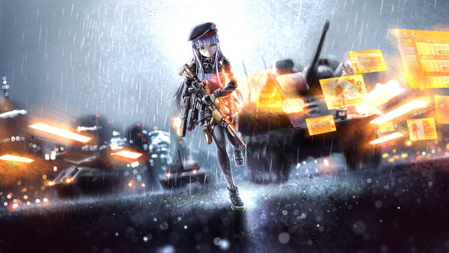 Обои картинки фото аниме, girls frontline, девушка