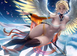 Картинка видео+игры overwatch фон взгляд девушка