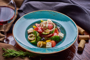 Картинка еда салаты +закуски салат овощи вино