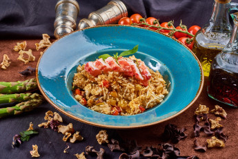 Картинка еда вторые+блюда плов спаржа помидоры рис