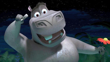 Картинка мультфильмы madagascar +escape+2+africa цветок ночь бегемот