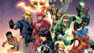 Картинка рисованное комиксы арт супергерой лига справедливости