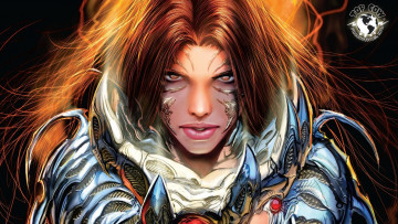 Картинка рисованное комиксы девушка арт witchblade