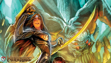 Картинка рисованное комиксы девушка witchblade арт