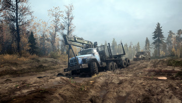 Картинка spintires +mudrunner видео+игры бездорожье симулятор mudrunner