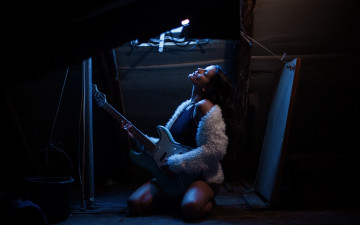 Картинка музыка -+другое девушка гитара