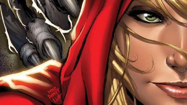 Обои картинки фото рисованное, комиксы, zenescope, красная, шапочка, гримм, сказки