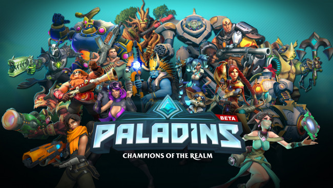 Обои картинки фото видео игры, paladins, онлайн, шутер, action