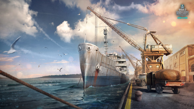 Обои картинки фото видео игры, world of warships, action, симулятор, онлайн, world, of, warships