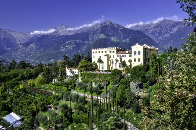 Обои картинки фото castel trauttmansdorff, города, замки италии, простор