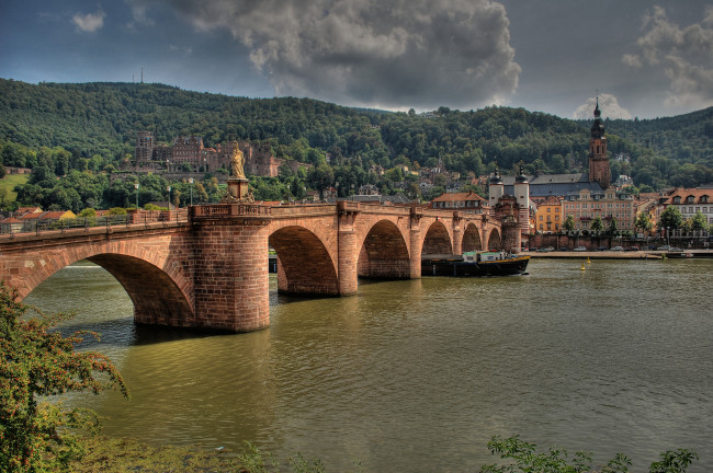 Обои картинки фото heidelberg, города, - мосты, простор