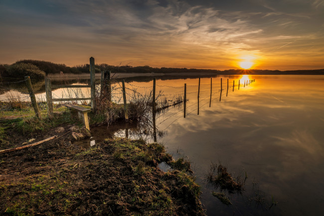 Обои картинки фото природа, восходы, закаты, простор