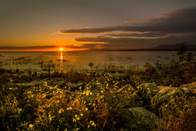 Обои картинки фото природа, восходы, закаты, простор