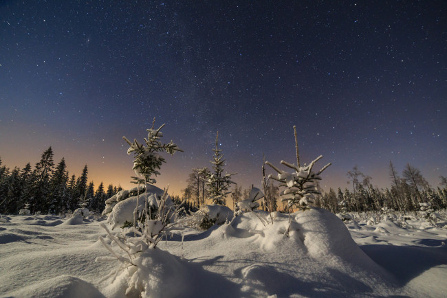 Обои картинки фото природа, зима, простор