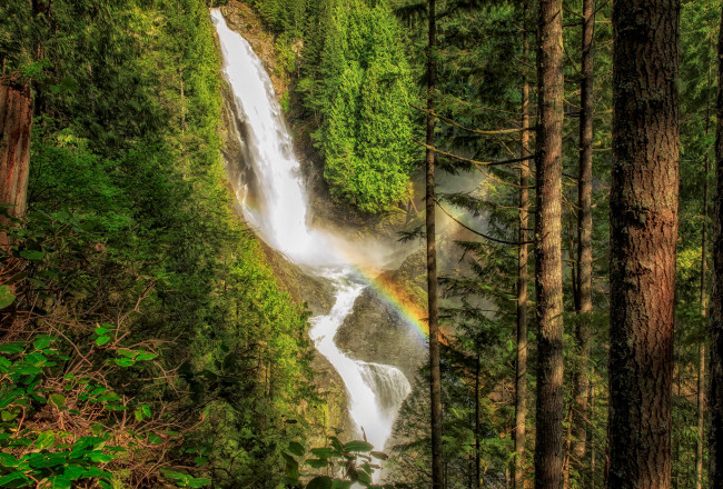 Обои картинки фото природа, водопады, простор