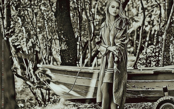 Картинка календари компьютерный+дизайн лодка девушка растение женщина calendar 2019