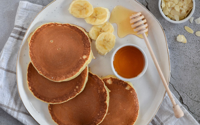 Обои картинки фото еда, блины,  оладьи, оладьи