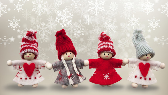 Обои картинки фото праздничные, фигурки, куколки