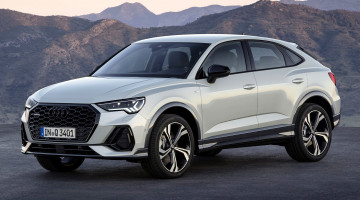 обоя audi q3 sportback, автомобили, audi, белый, горы