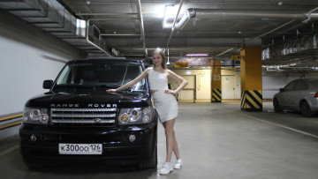 Картинка автомобили -авто+с+девушками land rover range