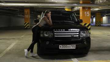 Картинка автомобили -авто+с+девушками land rover range