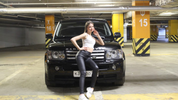 Картинка автомобили -авто+с+девушками land rover range