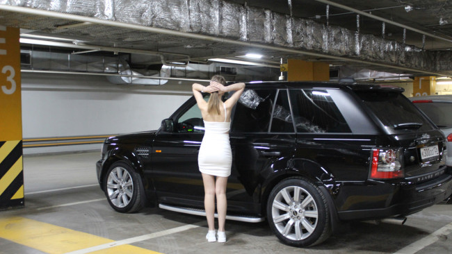 Обои картинки фото автомобили, -авто с девушками, land, rover, range