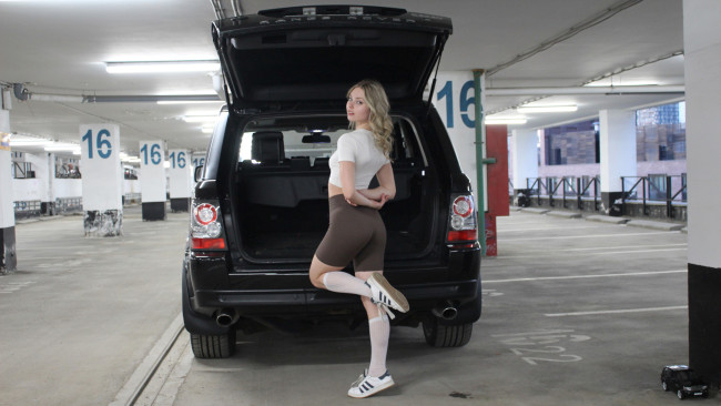 Обои картинки фото автомобили, -авто с девушками, land, rover, range