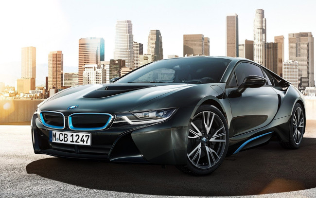 Обои картинки фото bmw i8, автомобили, bmw, черный, город