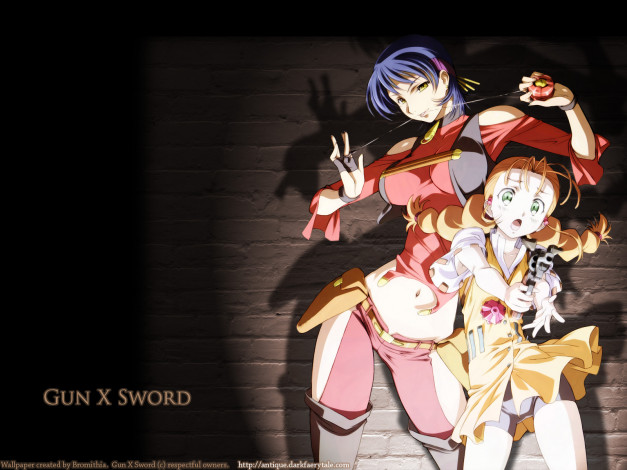 Обои картинки фото аниме, gun, sword