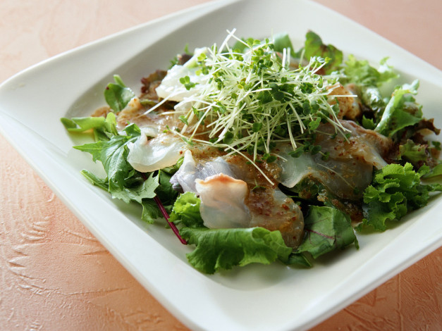 Обои картинки фото еда, рыбные, блюда, морепродуктами