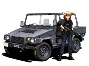 Картинка аниме weapon blood technology