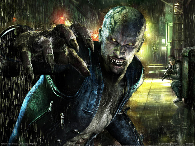 Обои картинки фото видео, игры, vampire, rain