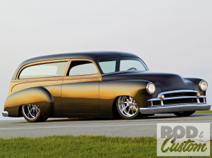 Картинка 1950 chevy styleline deluxe station wagon автомобили custom classic car
