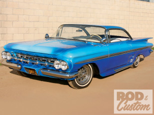 Картинка 1959 chevy impala автомобили chevrolet