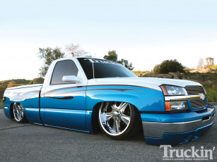 Картинка 2003 chevy silverado автомобили custom pick up