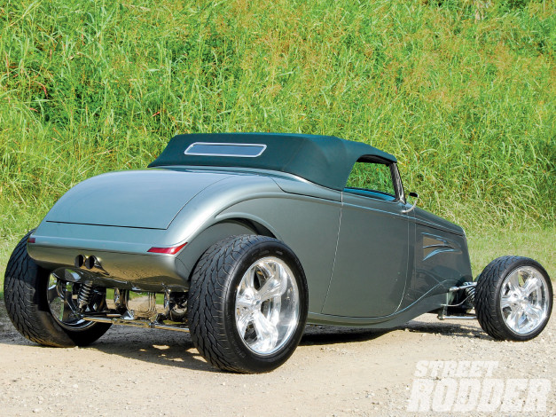 Обои картинки фото 1933, ford, convertible, автомобили, custom, classic, car