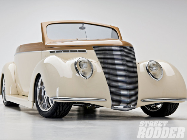 Обои картинки фото 1937, ford, cabriolet, автомобили, custom, classic, car