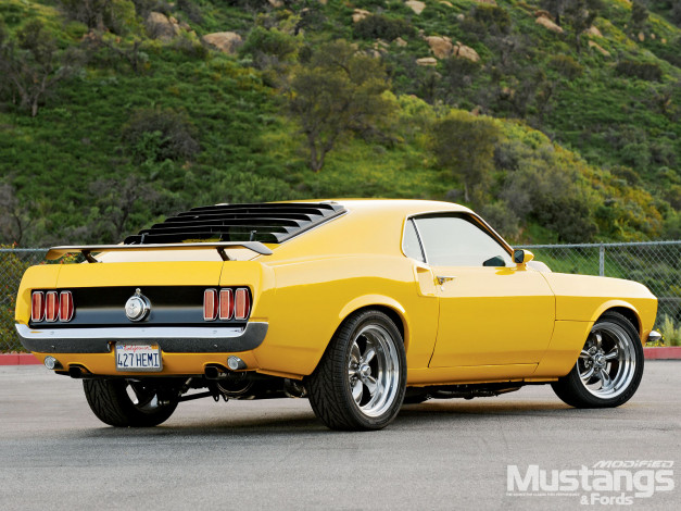 Обои картинки фото 1969, ford, mustang, автомобили