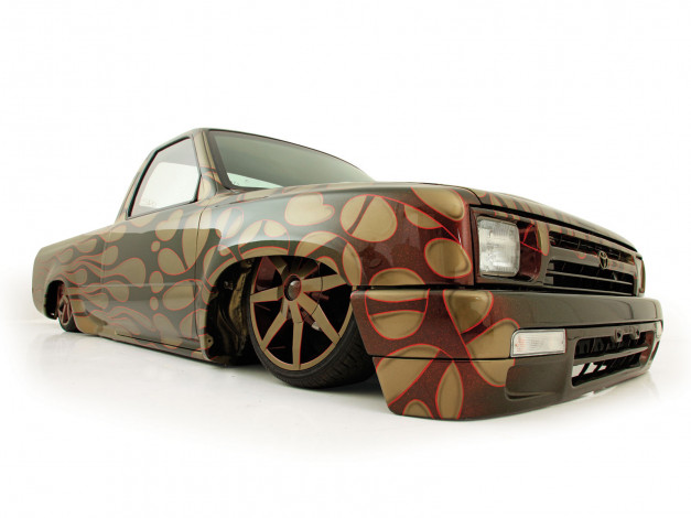 Обои картинки фото 1994, toyota, pickup, автомобили, custom, pick, up